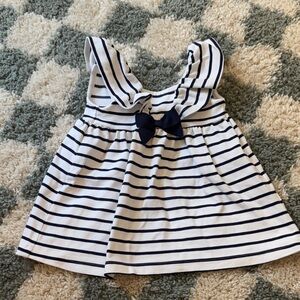 Janie and Jack Striped Baby Dress with Bow